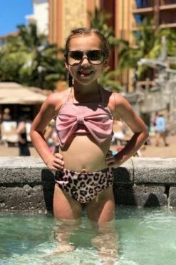 Mom & Me - Blush Leopard Bikini -Children's boutique clothing mom me blush leopard bikini mom me sparkle in pink 13925632802890