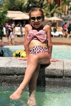 Mom & Me - Blush Leopard Bikini -Children's boutique clothing mom me blush leopard bikini mom me sparkle in pink 13925635883082