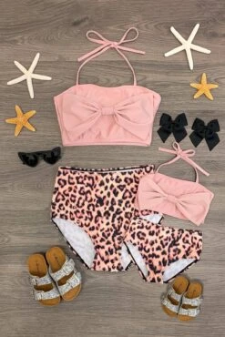 Mom & Me - Blush Leopard Bikini
