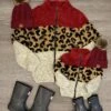Mom & Me - Burgundy Cheetah Full-Zip Sherpa -Children's boutique clothing mom me burgundy cheetah full zip sherpa mom me sparkle in pink 29149696000074