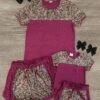 Mom & Me - Plum Leopard Sequin Lounge Short Set -Children's boutique clothing mom me burgundy leopard sequin lounge short set mom me sparkle in pink 9122671