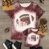 Mom & Me - Floral Football Top -Children's boutique clothing mom me floral football top mom me sparkle in pink 28170157916234