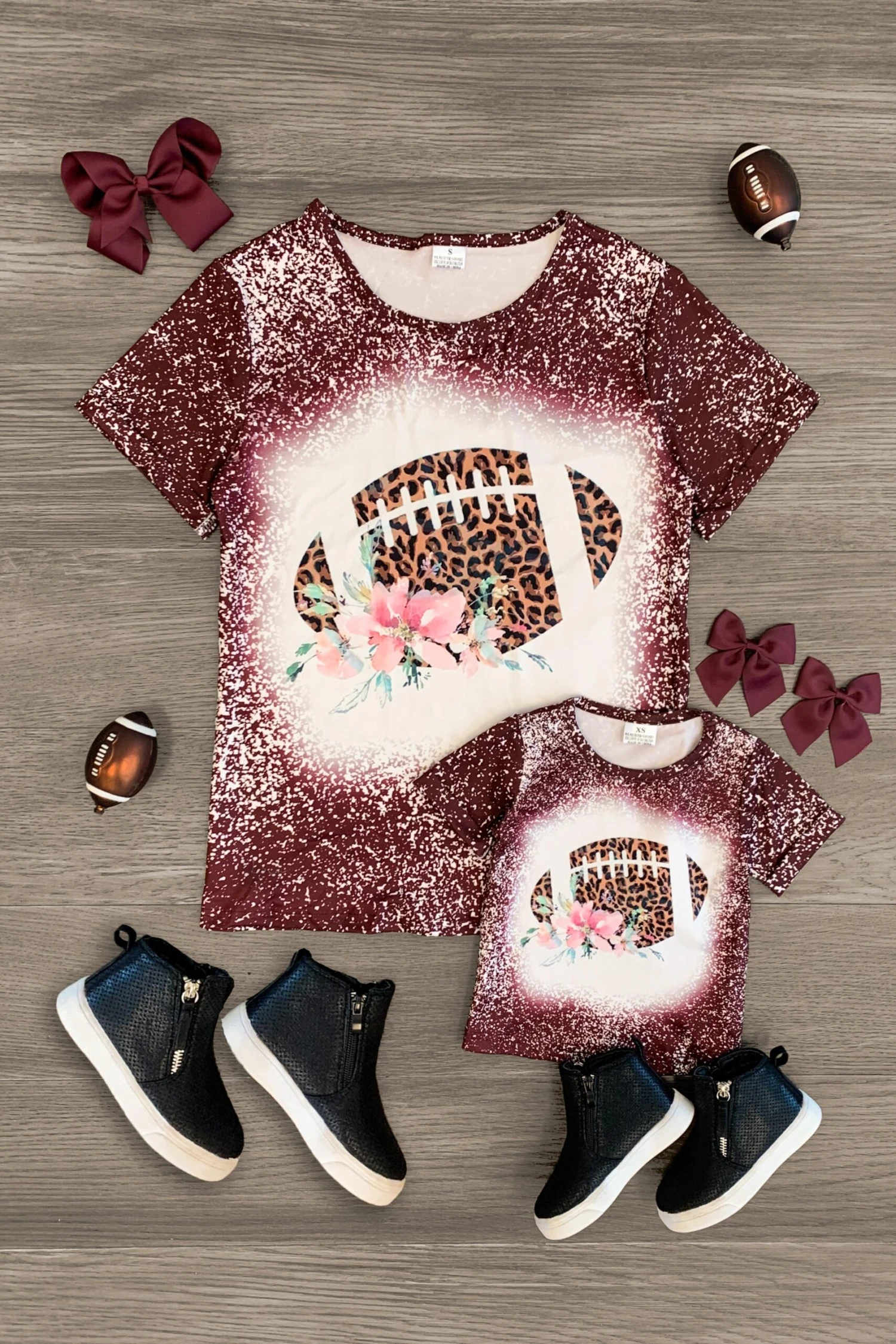 Mom & Me - Floral Football Top 4 Mom & Me - Floral Football Top - Image 2