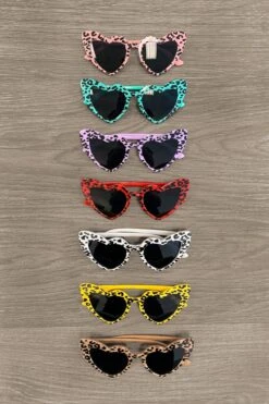Mom & Me - Heart Eye Cheetah Print Sunnies