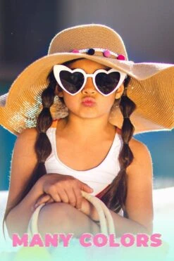 Mom & Me - Heart Eye Sunnies -Children's boutique clothing mom me heart eye sunnies many colors accessory sparkle in pink 15583597264970