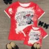 Mom & Me - "Living Life..." Red Splatter Cow Top 2 Mom & Me - "Living Life..." Red Splatter Cow Top -Children's boutique clothing mom me living life red splatter cow top mom me sparkle in pink 203527