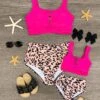 Mom & Me - Magenta Cheetah High Waisted Bikini -Children's boutique clothing mom me magenta cheetah high waisted bikini mom me sparkle in pink 28483325263946