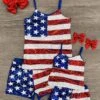 Mom & Me - Patriotic Sequins Tank Short Set -Children's boutique clothing mom me patriotic sequins tank short set mom me sparkle in pink 29149892870218