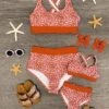 Mom & Me - Rust & Pink Cheetah Bikini -Children's boutique clothing mom me rust pink cheetah bikini mom me sparkle in pink 621091