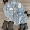Mom & Me - Snakeskin Denim Jacket
