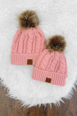 Mom & Me - SIP Colored Beanies -Children's boutique clothing mom me sparkle in pink beanie blush accessory sparkle in pink 15435245125706 801e9669 4f6a 467c a12a 6514eb81c6bf