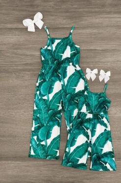 Mom & Me - Tropical Leaf Jumpsuit