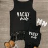 Mom & Me - "Vacay Mode" Black Tank Top 2 Mom & Me - "Vacay Mode" Black Tank Top -Children's boutique clothing mom me vacay mode black tank top mom me sparkle in pink 28568711790666