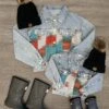 Mom & Me - Western Print Denim Jacket