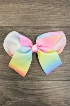 Pastel Rainbow Bow - 6 Inch