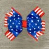 Patriotic Bow 2 Patriotic Bow -Children's boutique clothing patriotic bow accessory sparkle in pink 29149793386570