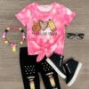 "Peace Love School" Pink Legging Set 1 "Peace Love School" Pink Legging Set -Children's boutique clothing peace love school pink legging set outfit sparkle in pink 29194673029194