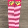 Pink Cheetah Heart Stripe Socks 1 Pink Cheetah Heart Stripe Socks -Children's boutique clothing pink cheetah heart stripe socks accessory sparkle in pink 378723