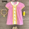 Pink Gingham Pencil Collar Dress -Children's boutique clothing pink gingham pencil collar dress dress sparkle in pink 29197743489098