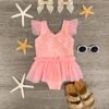 Pink Mermaid Tutu One Piece Swimsuit -Children's boutique clothing pink mermaid tutu one piece swimsuit swimsuit sparkle in pink 29149844406346