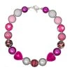 Pink & White Heart Bubblegum Necklace -Children's boutique clothing pink white heart bubblegum necklace accessory sparkle in pink 462315