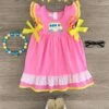 Pink & Yellow School Bus Dress