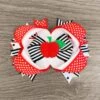 Polka Dot Striped Apple Bow -Children's boutique clothing polka dot striped apple bow accessory sparkle in pink 29149932257354