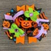 Pumpkin Halloween Bow 2 Pumpkin Halloween Bow -Children's boutique clothing pumpkin halloween bow accessory sparkle in pink 13926554271818