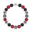 Red & Black Buffalo Plaid Reindeer Bubblegum Necklace -Children's boutique clothing red black buffalo plaid reindeer bubblegum necklace accessory sparkle in pink 945565