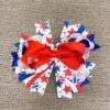 Red & Blue Star Bow -Children's boutique clothing red blue star bow accessory sparkle in pink 29149798400074