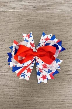 Red & Blue Star Bow