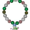 Red & Green Snowman Bubblegum Necklace 2 Red & Green Snowman Bubblegum Necklace -Children's boutique clothing red green snowman bubblegum necklace accessory sparkle in pink 496914