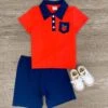 Red & Navy Apple Short Set -Children's boutique clothing red navy apple short set boy sparkle in pink 29149933666378