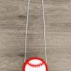 Red & White Baseball Circle Purse -Children's boutique clothing red white baseball circle purse accessory sparkle in pink 403965
