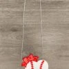 Red & White Baseball Heart Purse