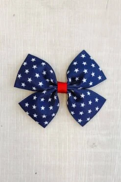 Red, White, & Blue Star Bow