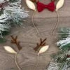 Reindeer Antler Headbands -Children's boutique clothing reindeer antler headbands accessory sparkle in pink 28603432271946