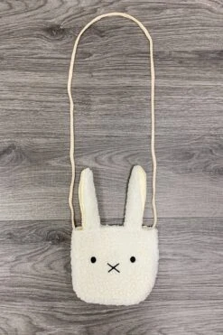 Sherpa Bunny Purse - Cream