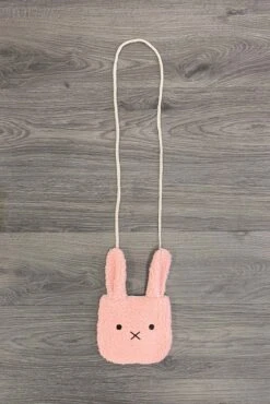 Sherpa Bunny Purse - Pink