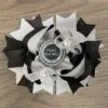 Silver & Black "Happy New Year" Bow