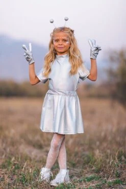 Silver Star Tights -Children's boutique clothing silver star tights costume sparkle in pink 940505