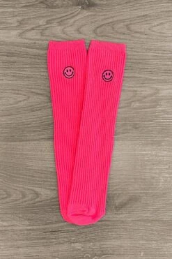 Smiley Face Socks -Children's boutique clothing smiley face socks many colors footwear sparkle in pink 29360303112266