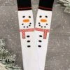 Snowman Socks -Children's boutique clothing snowman socks footwear sparkle in pink 15244648448074