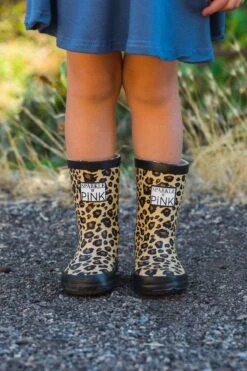 Sparkle In Pink Premium Patterned Boots -Children's boutique clothing sparkle in pink premium exclusive boots cheetah footwear sparkle in pink 13926074744906