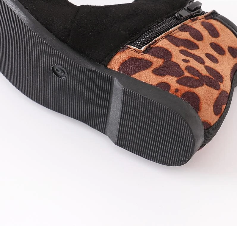 Split Cheetah Black Suede Booties 4 Split Cheetah Black Suede Booties - Image 2