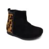 Split Cheetah Black Suede Booties -Children's boutique clothing split cheetah black suede booties footwear sparkle in pink 413342