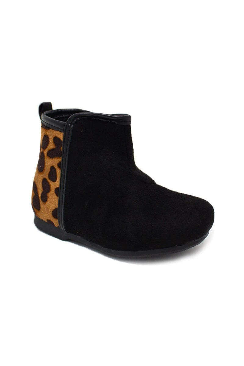 Split Cheetah Black Suede Booties 3 Split Cheetah Black Suede Booties