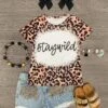 "Stay Wild" Cheetah Sequin Denim Short Set -Children's boutique clothing stay wild cheetah sequin denim short set outfit sparkle in pink 555353