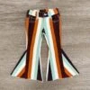 Striped Bell Bottom Jeans -Children's boutique clothing striped bell bottom jeans bottom sparkle in pink 29191590281290