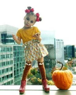 Trendy Fox Socks -Children's boutique clothing trendy fox socks footwear sparkle in pink 28602957267018